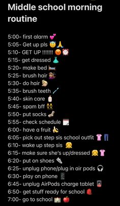 Back To School Routines High School, 5am Morning Routine Schedule For School, Morning Routine School 5am, How To Get Ready For School In The Morning, Getting Ready For School Checklist, Perfect Morning Routine For School 5 Am, Morning Routine 5 Am To 7 Am, 5:00 Morning Routine