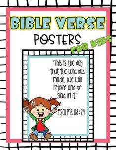 the bible verse poster for kids