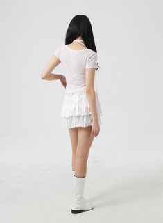 Product Detail Looking for trendy Korean fashion? Look no further than our Tiered Mini Skirt BM304! Inspired by KPOP fashion icons like BLACKPINK and TWICE, this frilly, banded skirt is perfect for festival season. Available in a range of colors, including white, pink, and black, our skirt is made with 100% high-quality polyester. Get yours today and add a touch of romance to your wardrobe! Style : Romantic Occasion : Festival Detail : Frill, Banded Print : Solid Material : Polyester Length : Mi Fitted Mini Skirt With Ruffles, Summer Cotton Ruffled Mini Skirt, Fitted Trendy Skort For Spring, Spring Y2k Stretch Mini Skirt, Spring Y2k Style Stretch Mini Skirt, Trendy Stretch Summer Skort, Summer Stretch Tennis Skirt, Fitted Summer Skirt In Y2k Style, Fitted Ruffle Tennis Skirt For Summer