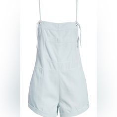 Billabong Wild Pursuit Overalls. Size Large Light Blue. Pursue Weekend Fun Wearing These Short Overalls Woven From A Lightweight Cotton Blend That's Washed For A Faded, Vintage Look. Tie Straps And Rolled Hems Add To The Laid-Back Vibe. Adjustable-Tie Straps Front Slant Pockets; Chest And Back Patch Pockets 60% Cotton, 40% Viscose Hand Wash, Line Dry Imported Short Overalls, Jumpsuit Summer, Weekend Fun, Rolled Hem, Overall Shorts, Billabong, Vintage Look, Chambray, Vintage Looks