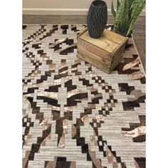 A new take on a skins rug. A fusion of zebra and a tribal pattern make this rug a great addition to your themed space. Union Rustic Rug Size: Rectangle 3' x 4' | Brown Rectangle 3' x 4' Area Rug - Union Rustic Aamena Animal Print Power Loom Rug 32.0 x 0.375 in whiteMetal | Wayfair Zebra Area Rug, Zebra Print Rug, Southwestern Rugs, Connected With Nature, Loom Rug, Western Rugs, Zebra Rug, New House Living Room, Space Rug