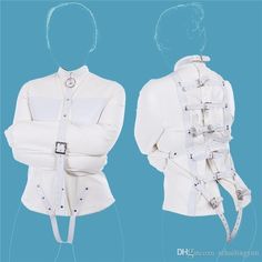 Stray Jacket Drawing, Straitjacket Character Design, Straight Jacket Dress, Straightjacket Art, Jacket Tied Around Waist Reference, Straitjacket Drawing, Jacket Around Waist Drawing Reference, Straight Jacket Fashion, Straight Jacket Drawing