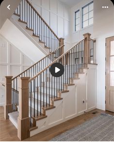 the stairs in this house have been painted white