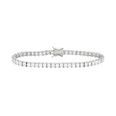 "Designed with asscher-cut cubic zirconia stones, this sterling silver tennis bracelet offers illuminating style.BRACELET DETAILS Length: 7.25 in. Clasp: box Metal: rhodium-plated sterling silver CUBIC ZIRCONIA DETAILS Total weight: 9 1/3 ct. Shape: asscher cut Setting: prong  Size: 7.25"". Color: White. Gender: female. Age Group: adult." Silver Tennis Bracelet With Emerald Cut Diamond Accents, Silver Emerald Cut Tennis Bracelet With Diamond Accents, Silver Emerald Cut Tennis Bracelet For Formal Occasions, Silver Diamond Tennis Bracelet With Emerald Cut, Silver Emerald Cut Tennis Bracelet, Silver Bracelet With Emerald-cut Baguette Diamonds, Silver Emerald Cut Baguette Diamond Bracelet, Emerald Cut Cubic Zirconia Diamond Bracelet In White Gold, Silver Emerald Cut Tennis Bracelet As Gift