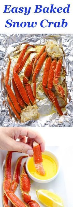 this easy baked snow crab recipe is the perfect side dish for any cold weather occasion