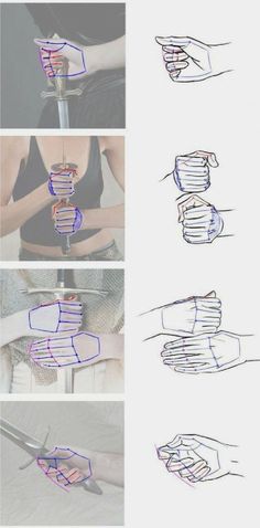 how to draw hands with pencils and paper