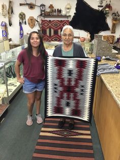 Beautiful Storm pattern , woven by Pauline Lee, rug measuring about 38 1/2" x 28" Nice size rug, traditional Ganado colors, with eye dazzler border. Beautiful Storm, Jewelry Pottery, Navajo Rug, Navajo Rugs, Rug Traditional, Rug Art, American Jewelry, Native American Jewelry, Fiber Art