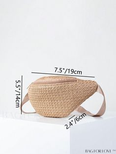 BagForLove - Compact Zipper-Top Straw Bag Product Description Color Khaki Strap Type Adjustable Bag Size Mini Pattern Type Plain Closure Type Zipper Style Vacation Type Bum Bag Material PP Size Chart INCH CM Strap Length Bag Height Bag Width Bag Length 39.4 inch 5.5 inch 2.4 inch 7.5 inch Strap Length Bag Height Bag Width Bag Length 100 cm 14 cm 6 cm 19 cm Details Pictures Similar Products h2 { text-align: center; } /* æ¢è¡ */ li{ white-space: normal; word-break: break-all; word-wrap: break-wo Summer Crossbody Shoulder Bag With Zipper, Summer Crossbody Shoulder Bag With Zipper Closure, Casual Crossbody Bag With Zipper Pocket, Casual Handheld Bag With Zipper Pocket, Casual Tote Belt Bag With Adjustable Strap, Casual Beige Crossbody Belt Bag, Casual Rectangular Belt Bag With Zipper, Casual Beige Belt Bag With Zipper Closure, Summer Pouch Bags With Zipper Closure