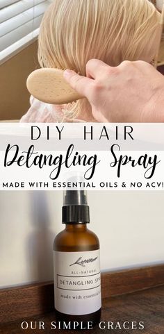 Detangler Spray Diy, Diy Detangler Spray, Diy Detangler, Diy Hair Detangler Spray, Diy Hair Detangler, Hair Oil Spray, Hair Shine Spray