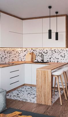 Make the most of limited square footage — whether your tiny space is modern, minimalist or country. Hiasan Dalaman Dapur, Dapur Moden, Tiny Kitchen Design, Desain Pantry, Kabinet Dapur, Kitchen Design Plans, House Design Kitchen, Kitchen Room Design, Kitchen Inspiration Design