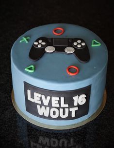 a cake with a video game controller on it