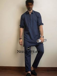 Deepak perwani navy blue short casual men kurta pajama | designer salwar suits for wedding party at Sheffield wholesale kurta pajama shop near me MSK401459 Short Shalwar Kameez, Salwar Suits For Wedding, Short Kurta For Men, Pakistani Shalwar