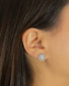 Meet our Moissanite Halo Stud Earrings with Removable Jackets. Elevate your style effortlessly with their versatile design. Wear as classic studs or add the jacket for extra sparkle and flair, transforming the look with a halo effect that enhances the appearance of the diamond stud. Gemstone: Moissanite Origin: Lab Grown Stone Size: 1 CT x2 / 1.5 CT x2 Dimensions: 1 CT - 6.5 mm / 1.5 CT - 7.5 mm Solid 925 Sterling Silver Vermeil: 14k Gold  Color: D (Colorless) Clarity: VVS1 Diamond Earring Jackets, Halo Stud Earrings, Studded Jacket, Earring Jackets, Halo Earrings Studs, Diamond Stud, Miami Fl, Diamond Studs, Solid 925 Sterling Silver