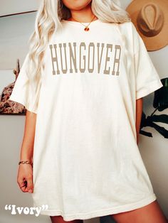 The ultimate Spring Break or Bachelorette Shirt, have fun with friends with this cute Hungover Shirt! This Preppy Comfort Colors® Tshirt is so comfy! Size up for a Trendy Oversized Look! ♥ Hello and Welcome to Meaningful Tees Shop! ♥ Models are wearing Ivory, Chambray, Banana ♥ All of our items are made one at a time with care for each customer : ) ♥ Please allow 3-7 BUSINESS days (usually 3-5) for your item to be created PLUS shipping time via USPS ♥ UNISEX TEES fit like a Mens Shirt on Women, but are not overly large. ♥ For a RELAXED FIT, your usual size will typically work, but please consult the Size Chart in the Listing Photos ♥ For a TRENDY OVERSIZED FIT, size up 1, 2, or 3 Sizes! (2 sizes up is most common) ♥ For a SNUG FIT, size down 1 size. ♥ When in doubt, lay your favorite Tshir Rad Tech Shirt, Rad Tech Week, Radiology Tech, Florida Shirt, Lake Days, Tech Week, Xray Tech, Rad Tech, Comfort Colors Tshirt