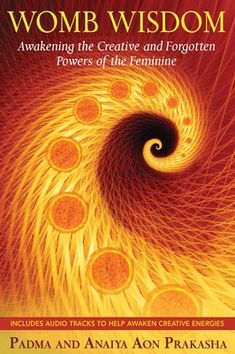 a book cover with an image of a spiral in the center and words on it