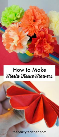 how to make fiesta tissue flowers