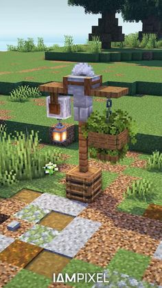 Minecraft Medieval Lamp Tutorial! | Minecraft houses, Minecraft cottage, Minecraft farm Medieval Lamp, Minecraft Garden, Mc Builds, House Ideas Exterior, Minecraft Houses Blueprints, Minecraft Interior Design, Bloxburg House Ideas 2 Floor, Minecraft Farm, Easy Minecraft Houses