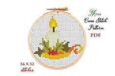 the cross stitch pattern has been made to look like a flower