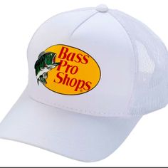 Nwot (New Without Tags Never Worn Beautiful Condition )The Original Air-Conditioned Cap For The Outdoor Adventurer! Men’s Or Women’s.This Bass Pro Shops Mesh Trucker Cap Will Keep You Cool And Comfortable Whether You're Fishing, Boating, Mowing The Lawn, Or Just Relaxing! Made From 100% Polyester With A Mesh Back For Breathability, This Fishing Hat Features A Screen-Printed Bass Pro Shops Logo On The Front And Is A Sharp-Looking Addition To Your Hat Collection. Bass Pro Shop Hat, Mowing The Lawn, Bass Pro Shop, Mens Hats Baseball, Mens Trucker Hat, Mesh Hat, Fishing Hat, White Caps, Mesh Cap