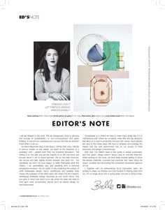 an article about the editor's note