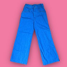 Vintage 1970s Plush Bottoms Denim Blue Jeans Size: Unknown Measurements: Waist: 23 in. Length: 40 in. Inseam: 29.5 in. Denim is on the thinner side, however, the quality of the jeans is superb without flaws! Blue Leotard, Denim Culottes, Disco Shirt, Levi Strauss Jeans, Jean Vintage, Denim Blue Jeans, Vintage Plush, Black Velvet Dress, Womens Jeans