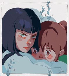 Haku And Chihiro Fanart, Studio Ghibli Redraw, Ghibli Redraw, Haku And Chihiro, Ghibli Fanart, 하울의 움직이는 성, Studio Ghibli Fanart, Personajes Studio Ghibli, Chihiro Y Haku