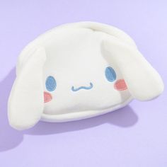 Store all your coins in this kawaii and fluffy coin purse! It features Cinnamoroll's face with pop out ears and a zipper closure to keep your coins secure. Kawaii Coin Purse, Cinnamon Roll Sanrio Stuff, Cute White Pouch Coin Purse, Cute White Coin Purse For Daily Use, Cinnamoroll Stuff, Sanrio Items, Saving Account, Sanrio Fashion, Cute Coin Purse