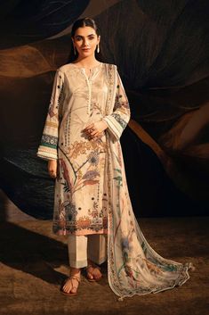 Nishat Linen 3 Piece - Digital Printed Suit -42301364 Ramadan Summer Edition Nishat Linen, Best Maxi Dresses, Pakistani Suits Online, Printed Suit, Unstitched Dress Material, Summer Lawn, Lawn Shirts, Eid Collection, Linen Suit