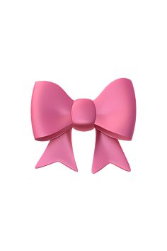 a pink bow on a white background