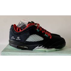 New Air Jordan 5 Low X Clot Retro Sp Anthracite Jade Dm4640-036 Men's Size 11. Glow In The Dark Bottom New In Box Cross Listed Air Jordan 5 Low X Clot, Jordan 9 Particle Sz 7, Nike Jordan 13, Jordan 1 Mocha, Air Jordan Basketball Shoes, Red Basketball Shoes, Jordan Basketball Shoes, Jordan Retro 11, Nike Air Jordan 5