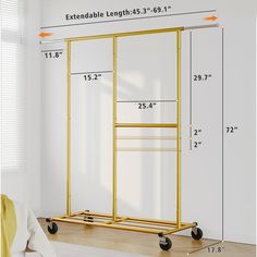 an image of a bed with measurements for the frame