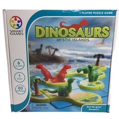 the dinosaurs board game is in its box