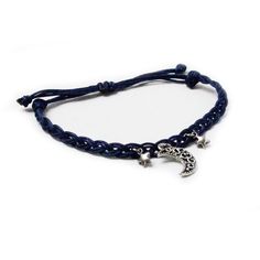 This Navy Blue skinny braid bracelet has a moon charm and 2 tiny star charms and will combo great with all the bracelets in the Celestial Collection. Hand made with high quality nylon knotting cord. Available in multiple sizes and adjustable knot closure for the perfect fit every time. Navy Bracelet, Stars Bracelet, Braid Bracelet, Sliding Knot Closure, Adjustable Knot, Tiny Star, Christmas Hanukkah, Star Bracelet, Sliding Knot