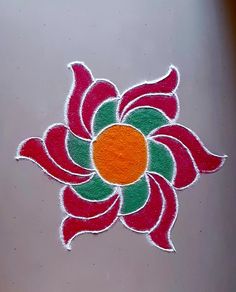 an image of a flower painted on the side of a vehicle