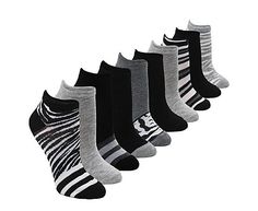 Steve Madden Low Cut Women s Socks 10 Pack Get all the best feels from the Steve Madden Low Cut women s Socks 10 Pack. Featuring a nylon blend fabric with a ribbed cuff to stay put, this lightweight sock is right on time for spring. Pair with your favorite looks. Fabric materialAnkle-lengthRibbed cuffAssorted colors/printsFits women s Shoe sizes Sporty Black Socks For Spring, Trendy No-show Stretch Socks, Trendy Gray Socks For Spring, Comfortable Black Socks For Spring, Low Cut Socks, Rack Room Shoes, Rack Room, All The Best, Low Cut