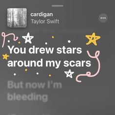 the words you drew stars around my scars