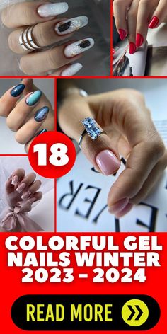 This winter, make a style statement with colorful gel nails for 2023-2024. These nails are a reflection of the 2023 color trends, offering a wide spectrum of nail polish colors. You can choose solid color nails for a classic look or experiment with gelish designs to express your creativity. Stay on top of the game with the colors for 2024 to ensure your nails are a vibrant and trendy accessory throughout the season. Gel Nails Winter 2023, Nails Winter 2023, Colorful Gel Nails, Nail Art Trending, 2023 Color Trends, Colors For 2024, Trendy Nail Polish, Nails Colorful