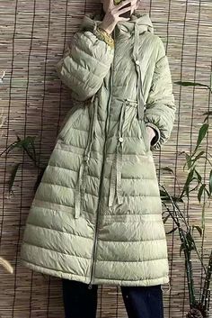 Plus Size-Women's Winter Hooded Long Down Jacket With White Duck Down Material: Nylon. White Duck Down Collar: Hooded Length: Size 5XL measures 38.58" from shoulder to hem Pattern: Solid color Highlight: Zipper Season: Winter Khaki Outerwear For Winter, Casual Winter Parka With Stand Collar, Casual Hooded Outerwear In Solid Color, Hooded Solid Color Outerwear For Outdoor, Casual Khaki Winter Puffer Jacket, Casual Khaki Puffer Jacket For Winter, Casual Long Sleeve Puffer Jacket With Drawstring Hood, Casual Solid Puffer Jacket With Drawstring Hood, Winter Khaki Puffer Jacket