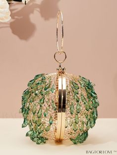 BagForLove - Chic Acrylic & Rhinestone Embellished Round Evening Handbag Product Description Color Green Pattern Type Colorblock Bag Size Mini Style Glamorous Type Circle Bag Material PMMA Size Chart INCH CM Bag Height Bag Length Bag Width Handle Height Strap Length 6.7 inch 6.7 inch 5.9 inch 3.1 inch 45.3 inch Bag Height Bag Length Bag Width Handle Height Strap Length 17 cm 17 cm 15 cm 8 cm 115 cm Details Pictures Similar Products h2 { text-align: center; } /* æ¢è¡ */ li{ white-space: normal; word-break: break-all; word-wrap: break-word; } .red-box { width: 100%; display: flex; flex-direction: row; flex-wrap: wrap; justify-content: center; } .red-box > div { width: 190px; height: 250px; margin: 10px; } .red-box > div > a > img { width: 190px; height: 250px; } .size-box { width: 100%; ma Green Embellished Bag For Events, Glamorous Green Event Bag, Glamorous Green Bags With Rhinestones, Circle Bag, Evening Handbag, Word Wrap, Green Pattern, Mini Fashion, Evening Bags