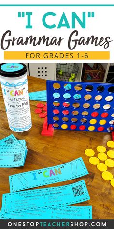 i can't get over how many game pieces are in this classroom? check out these fun games for first grade students