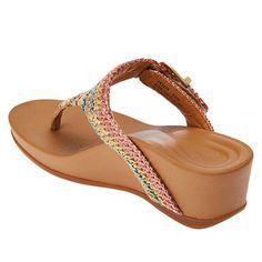 Aetrex® Kate Orthotic Woven Thong Sandal Get the style you crave and the support you need all in one cute sandal! The Kate orthodic thong features an adjustable strap, fashionable woven texture and faux buckle detail, all combined with the Aetrex signature footbed and comfortable memory foam cushioning. Adjustable Pink Sandals With Arch Support, Pink Sandals With Arch Support And Adjustable Fit, Adjustable Arch Support Flip Flops For Summer, Multicolor Sandals With Arch Support For Summer, Summer T-strap Flip Flops With Arch Support, Adjustable T-strap Flip Flops For Vacation, Black Weave, Woven Texture, Cute Sandals