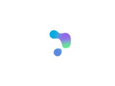 the question mark logo is shown in blue and green, as well as an image of a