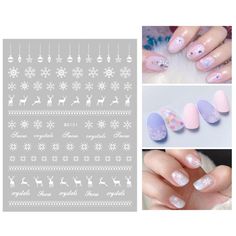 Nail Art Stickers BARGAIN SPECIAL PRICE! ** PLEASE SELECT YOUR DESIGN FROM THE DROP DOWN MENU LIST ** These are simply stunning and makes beautiful nail art. BRAND NEW IN RETAIL PACKAGING. Size of Sheet: 8cm x 10.3cm. Contents: One Sheet. One sheet of adhesive nail art stickers to fit all fingernails, toenails and nail tips. Very easy to use in 3 simple steps: * Cut the shape into the relevant size required for your Nail Art. * Select the design and peel off. * Place the design on nail or nail tip and rub gently several times. * Apply top coat for the best results. No glue required and just peel off to remove. FREE POSTAGE ON ADDITIONAL ITEMS PURCHASED FOR UK & N.Ireland. ONLY 10p FOR EACH ADDITIONAL ITEM PURCHASED FOR INTERNATIONAL CUSTOMERS. Christmas Nails Art, New Years Nail Art, Xmas Nail Art, Snowflake Sticker, Christmas Nail Stickers, Red Christmas Nails, Heart Nail, Nail Art Stickers Decals, Nail Art Sticker