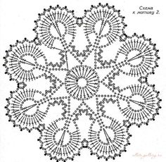 an image of a crocheted doily pattern