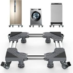 four different types of appliances are shown in this image, including a washing machine and an appliance