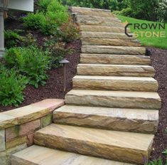 stone steps leading up to a house