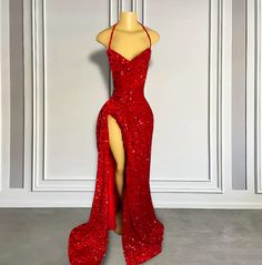 Red Backless Mini Dress For Prom, Backless Red Mini Dress For Prom, Christmas Red Carpet Dress With Sequins, Red Backless Evening Dress For Night Out, Red Dress With Fitted Bodice And Backless, Red Evening Dress For Christmas Banquet, Christmas Prom Gown Fitted, Red Christmas Evening Dress For Banquet, Red Backless Evening Dress For Party