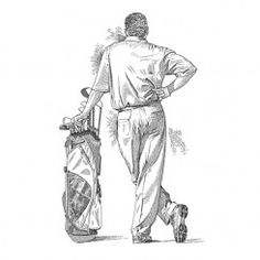 Golf Portraits Archives - Golf Illustration Golf Illustration, Pen Art Work, Illustration Styles, Drawing Examples, Type Illustration