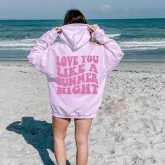 Love You Like A Summer Night Hoodie Sunset Hoodie Beach | Etsy Summer Trendy Hooded Hoodie, Trendy Summer Hoodie With Crew Neck, Trendy Summer Crew Neck Hoodie, Trendy Summer Hooded Sweatshirt, Trendy Hooded Sweatshirt For Summer, Vacation Hoodie Sweatshirt With Letter Print, Summer Letter Print Hoodie Sweatshirt, Winter Vacation Hoodie With Letter Print, Summer Hoodie Sweatshirt With Letter Print