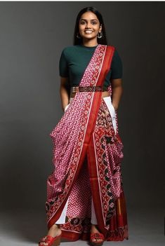 Ethno Style, Modern Saree, Draping Fashion, Gaun Fashion